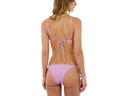 Light Purple Ribbed Tie Side Bikini Bottom