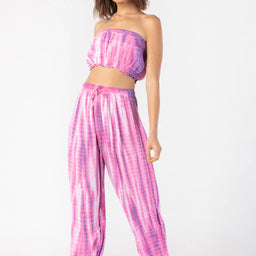 Pink Tie-Dye Resort Wear Set 