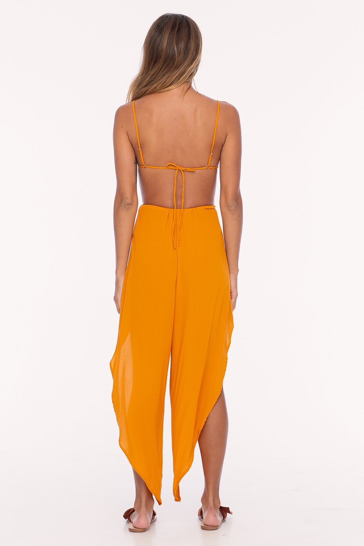 Orange Wrap Pant 