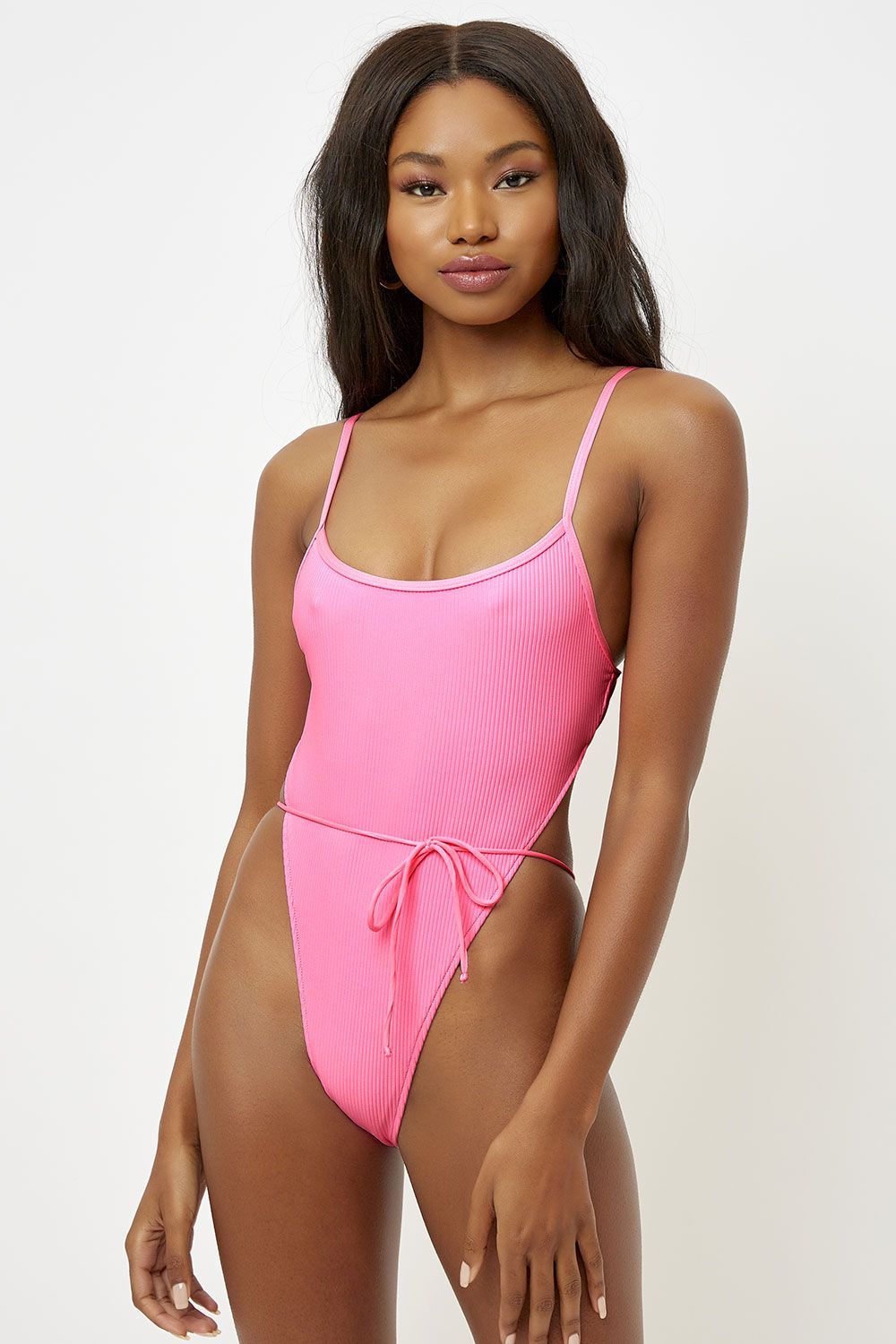 hot pink one piece