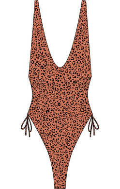 Leopard print one piece