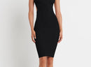 Black Textured One Size Fits All Dress