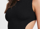 Black Textured One Size Fits All Dress