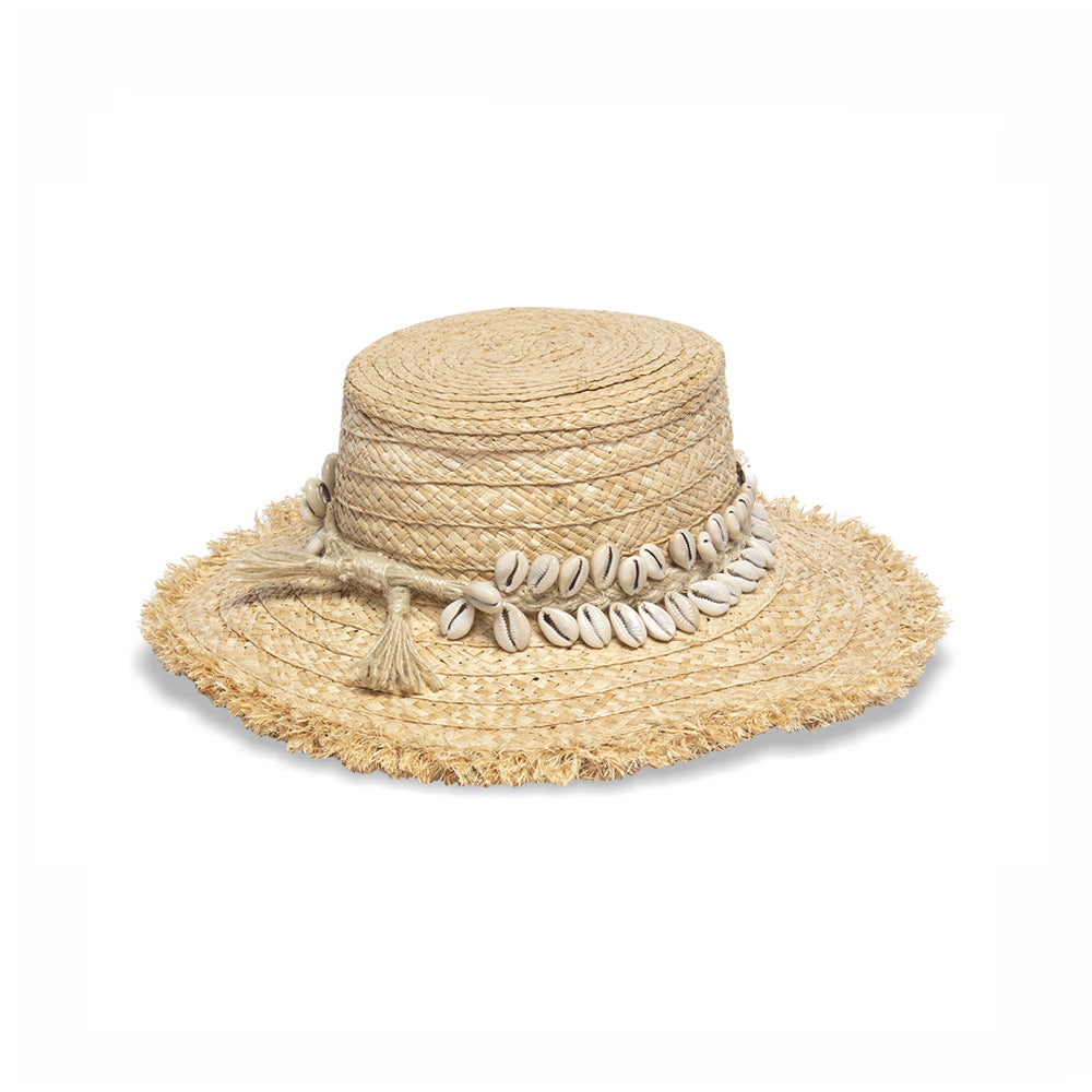 Shell Detailed Fringe Hat