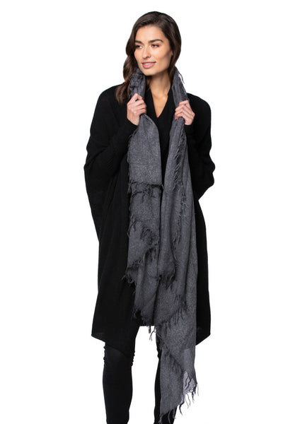 charcoal cashmere scarf