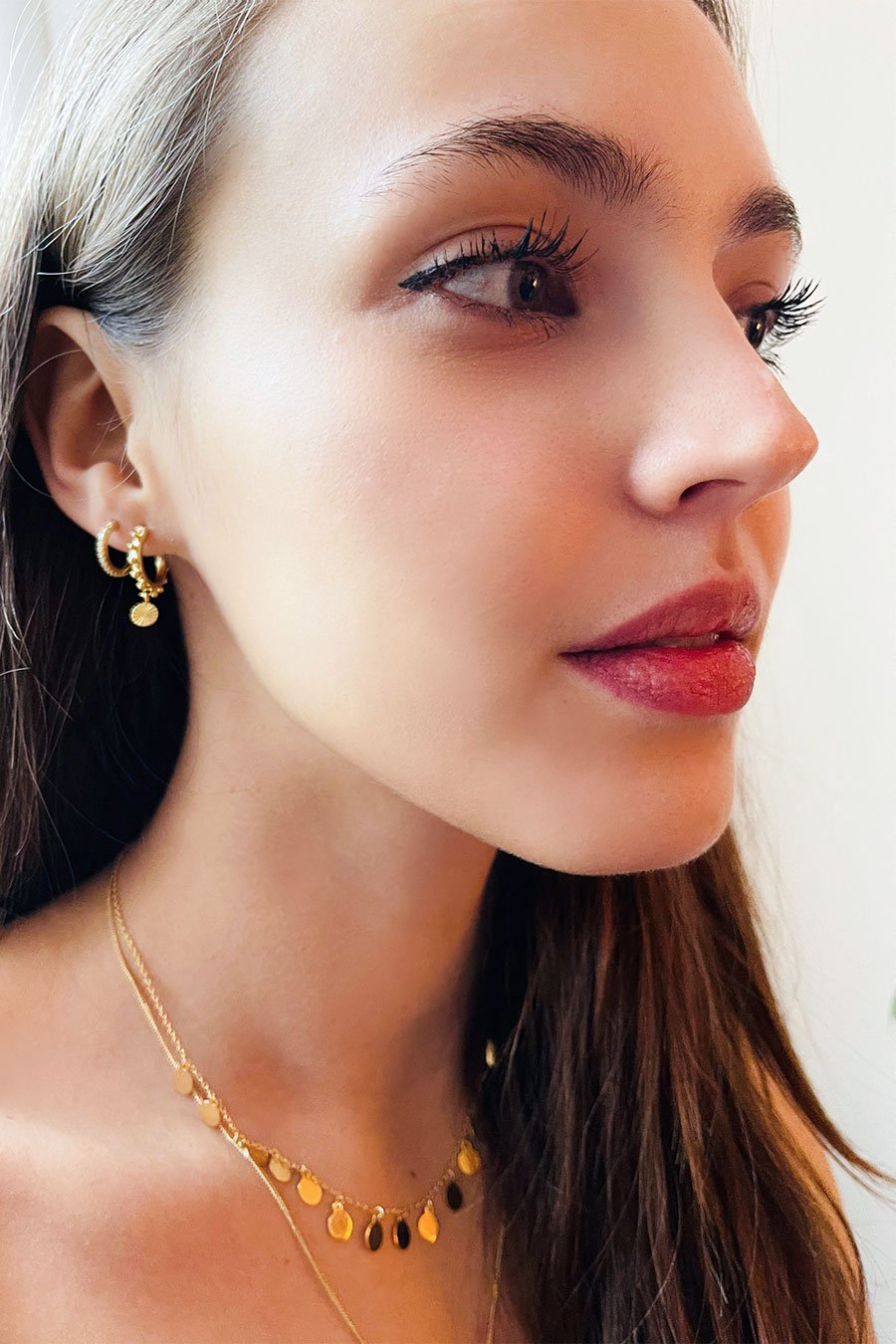 Gold Charm Earrings