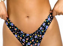 Cheeky Floral Print Bikini Bottom 