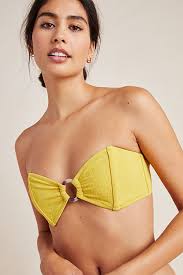 Yellow textured bandeau