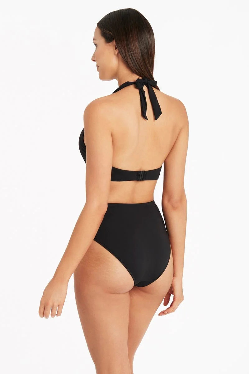 Black High Waist Bikini Bottom