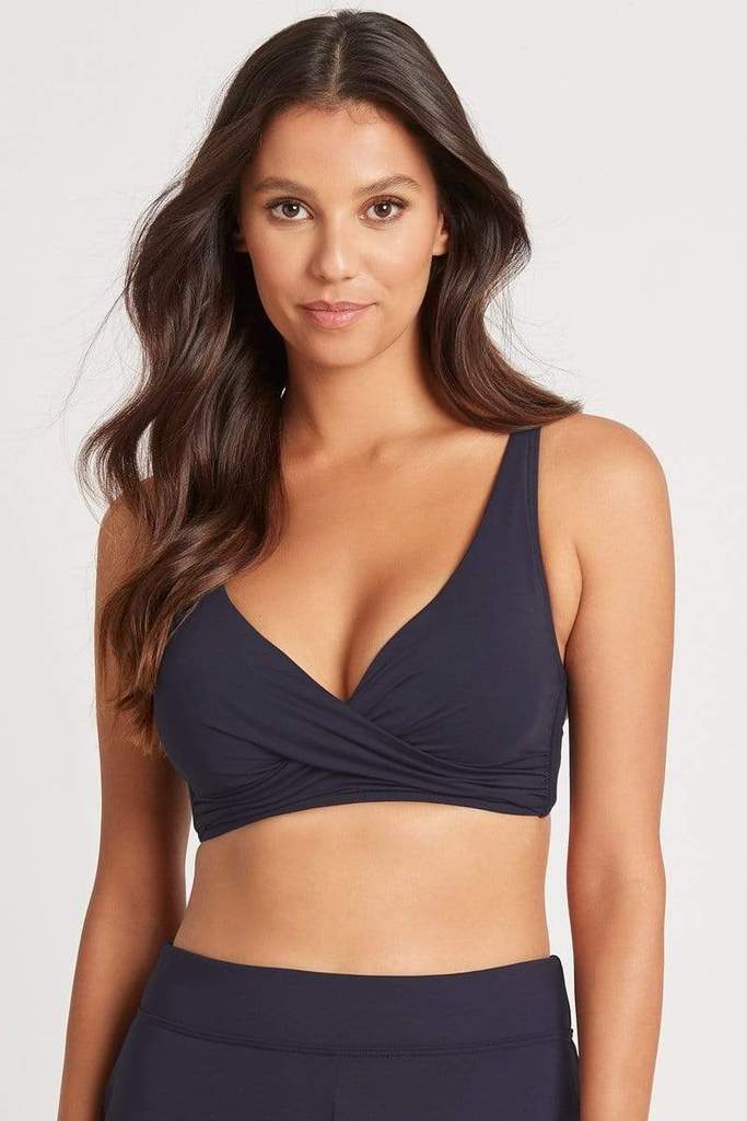 Sea Level Cross Front Multifit Bra Top - Black – Street 2 Surf Clothing