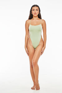 Light Green High Leg Bodysuit