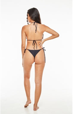 Black Tie Side Bikini Bottom