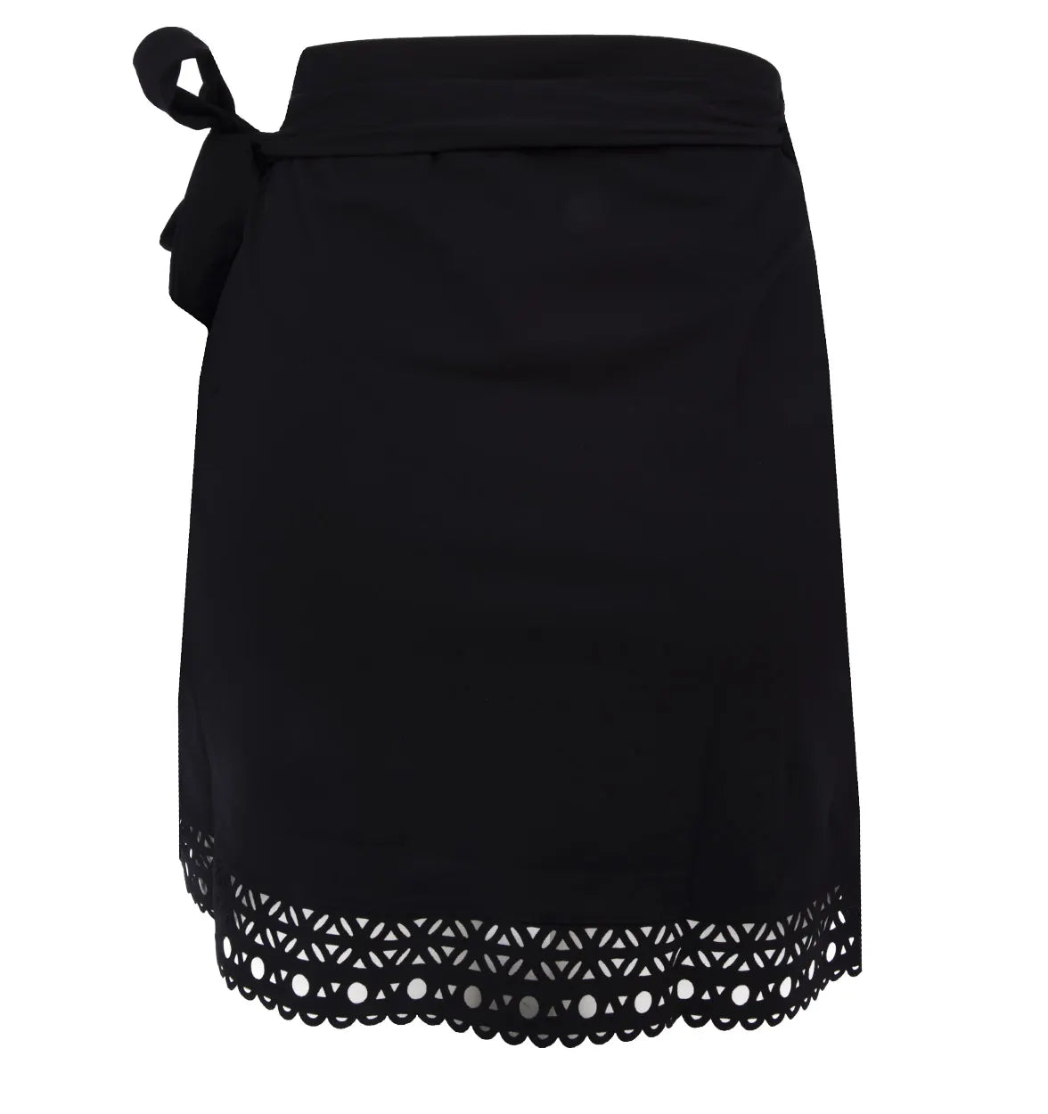 Short Black Wrap Sarong