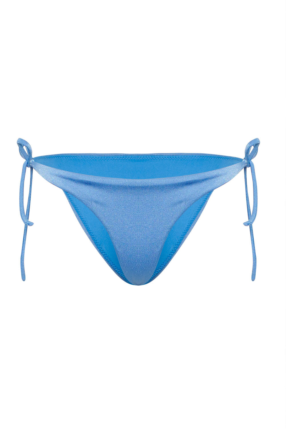 tie side blue bikini bottoms