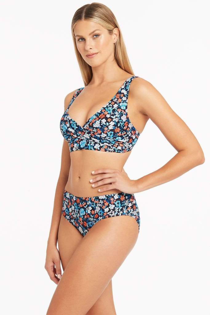 Full Coverage Floral Print Bikini Pant