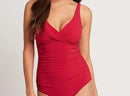 Red Supportive Full Coverage One Piece