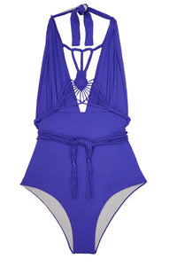 Camille One Piece - Amethyst/Gray