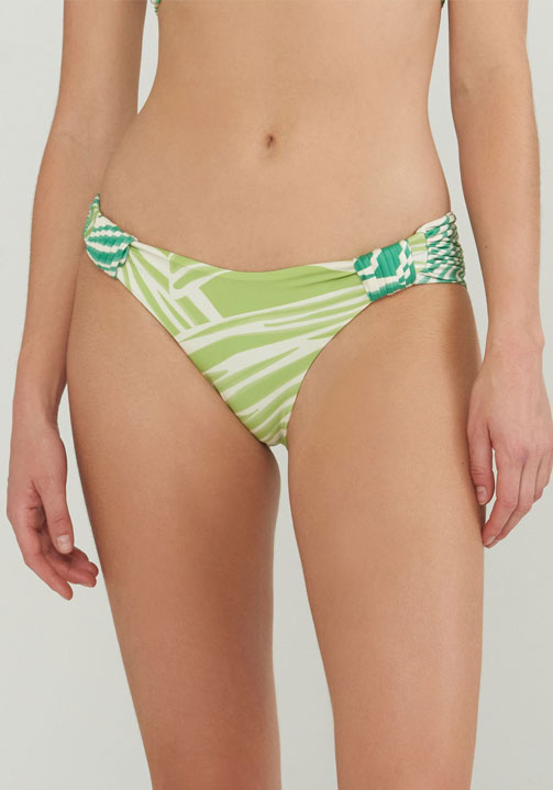 abstract leaf print bikini