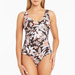 Floral Print Underwire One Piece 