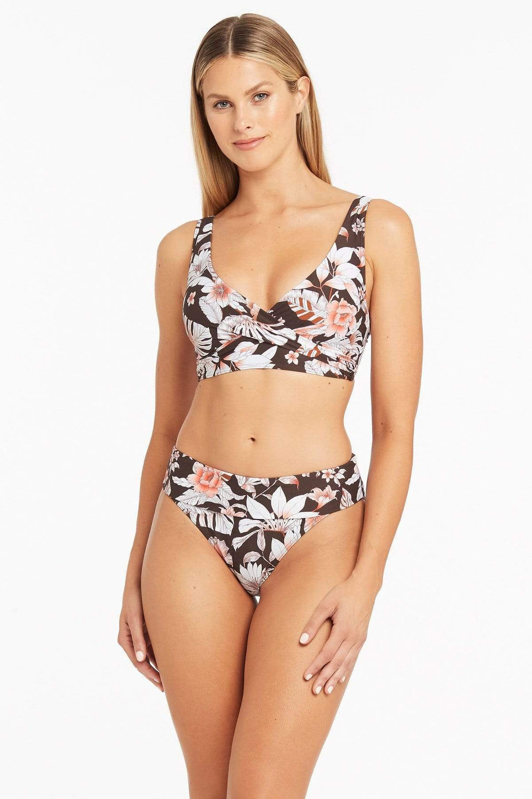 Floral Print Underwire One Piece – Xandra Swimwear