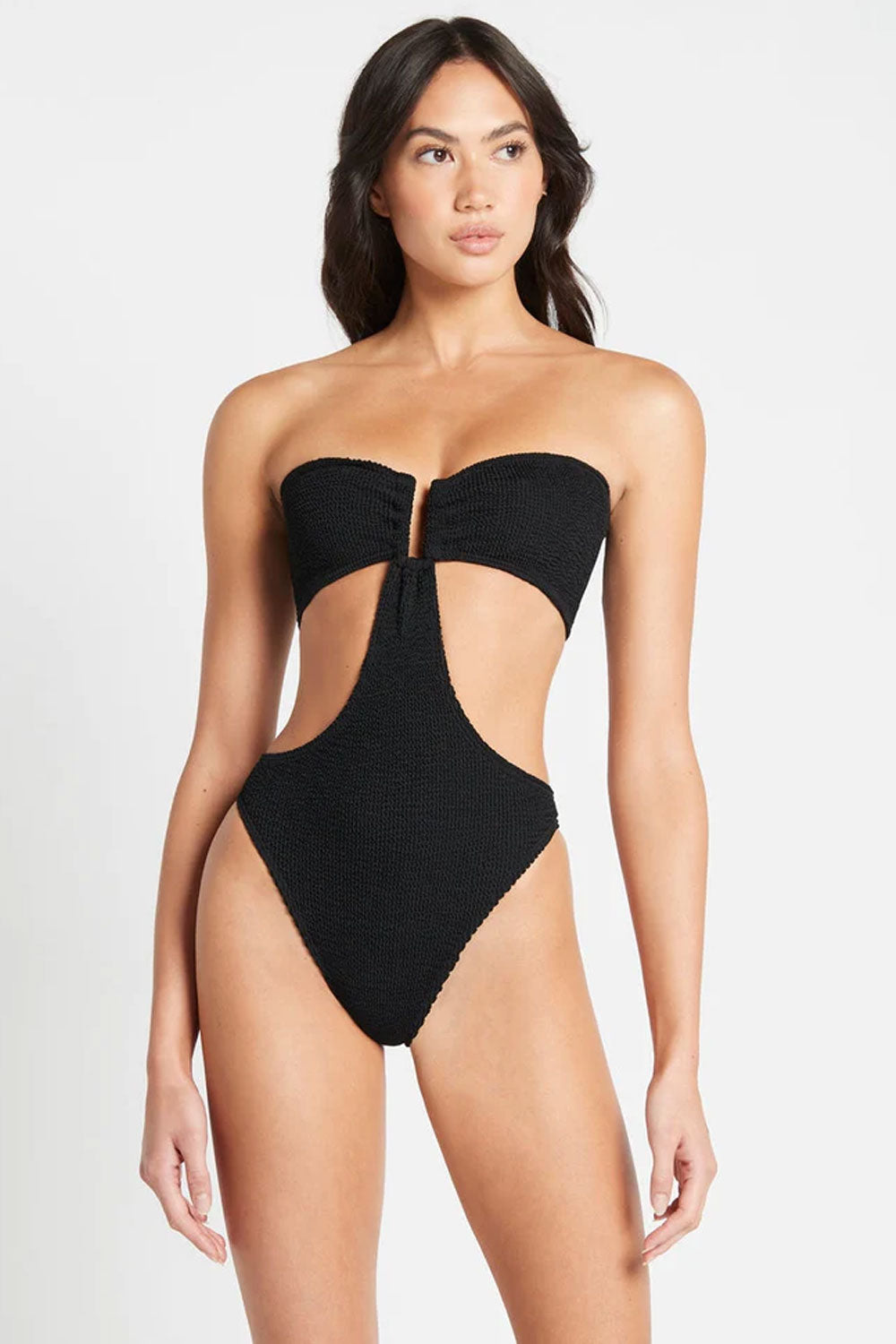 Black Side Cut Out One Piece