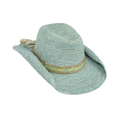 Colorful Women's Beaded Straw Hat