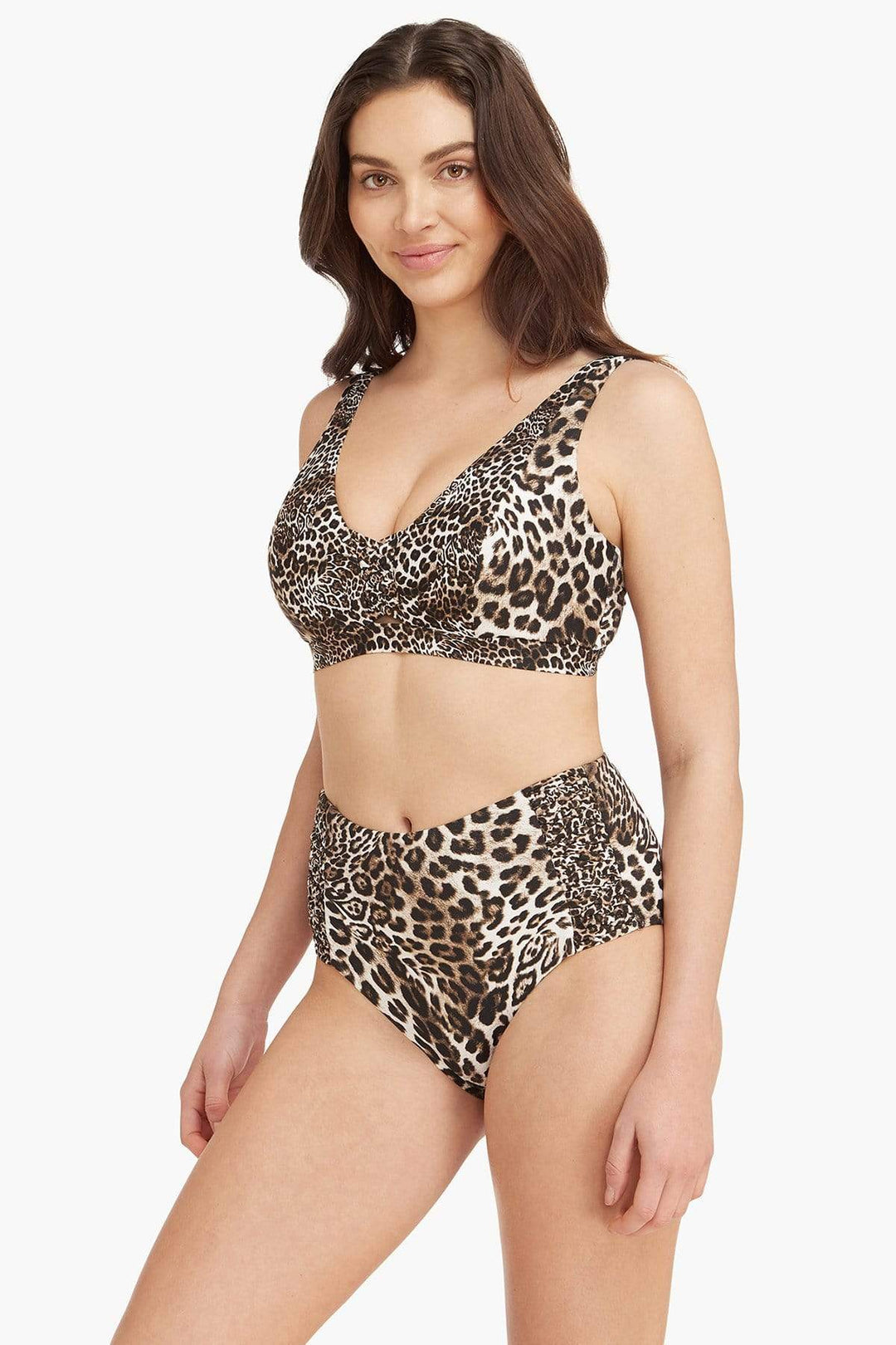 D/DD Cup Leopard Print Bikini Top