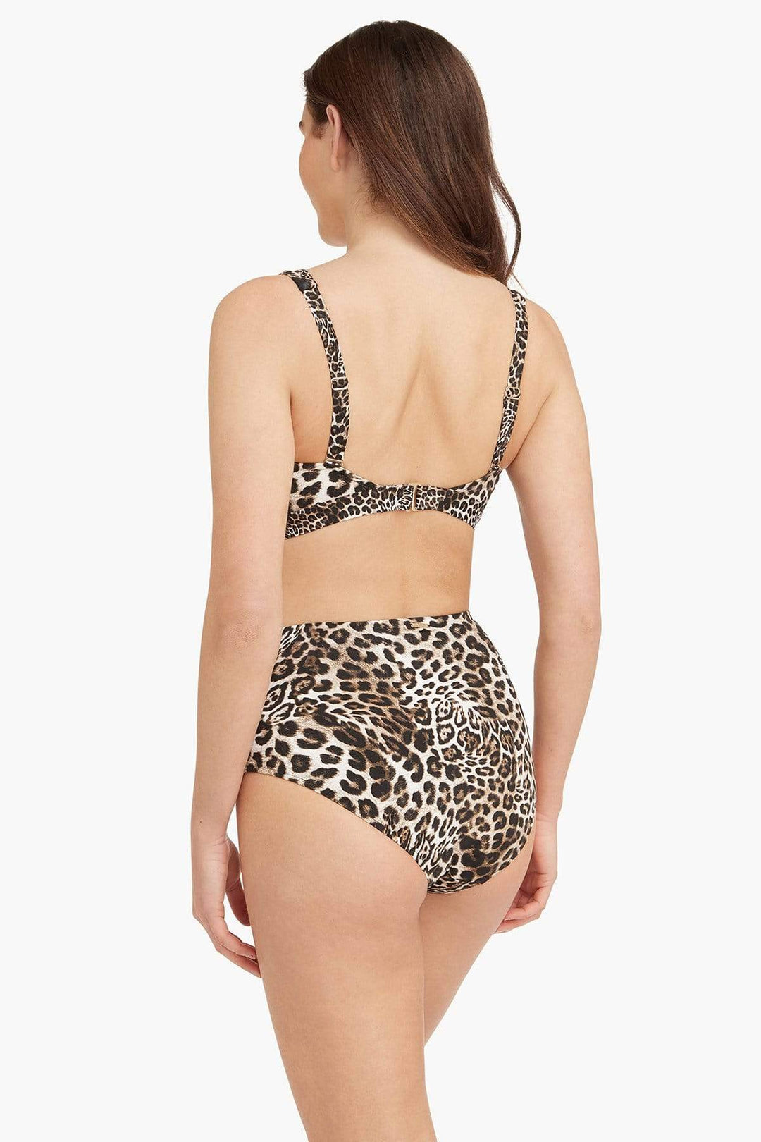 D/DD Cup Leopard Print Bikini Top