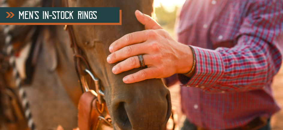 Antler Rings for Men - Deer Antler Wedding Bands for Him