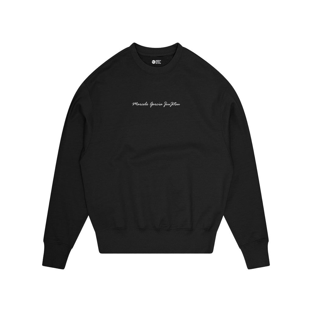 MGJJ Script Sweater, Black – MarceloGarciaStore