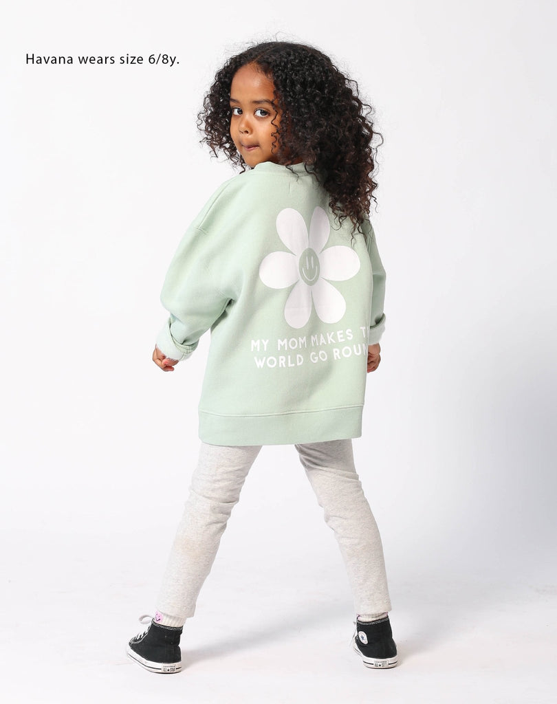 Jessa Tunic Sweatshirt in Sage - Nell and Rose