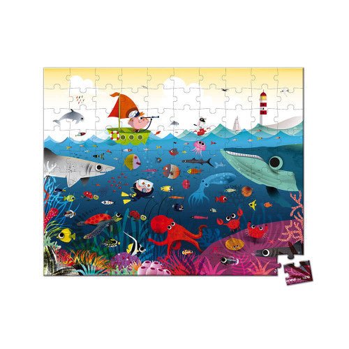 2 puzzles bateau de croisière 100 et 200 pièces - Janod J02726 - Puzzle  pour enfant dès 6 ans