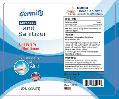 Hand Sanitizer Label