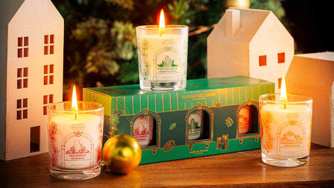 Christmas scented candles set - Sweet, woody and spicy