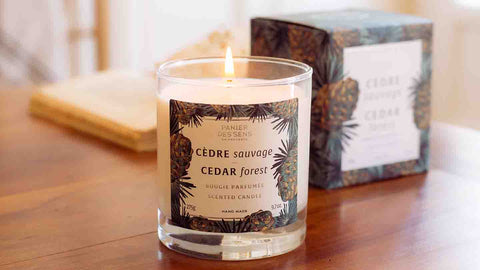 Cedar scented candle and collection