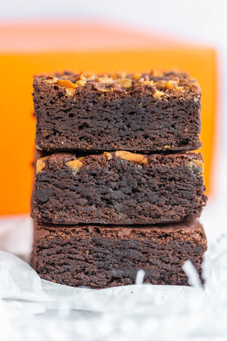 vegan gluten free peanut butter brownies