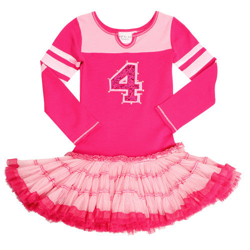 Ooh La La Couture Pink/Hot Pink Varsity Birthday Dress | Gingersnaps ...
