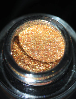 #23 Peach Gold Eyeshadow Glitter - KARYSHA COSMETICS - Gold Glitter Eyeshadow