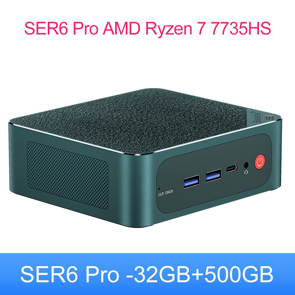 2023 Beelink SER6 Pro 6800H Mini PC SER5 AMD Ryzen 5 5600H Windows
