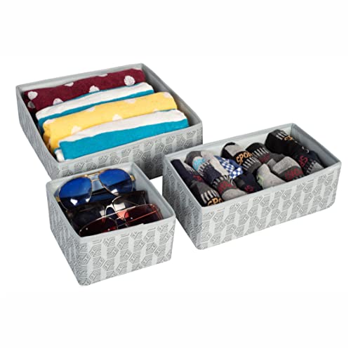 FLOURISH Undergarments Organizer/Foldable Storage Box with Lid for Drawers,  Color - Multicolour, Rectangular : : Home & Kitchen