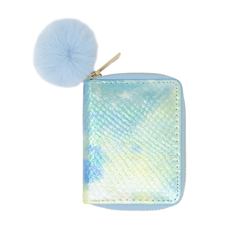 Tie Dye Mermaid Scale Wallet Blue
