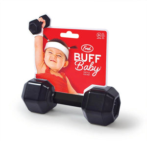 Buff Baby Dumbbell Rattle Buff - Stevenson's Toys & Games