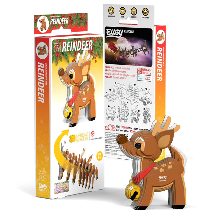 Eugy Reindeer 3D Puzzle