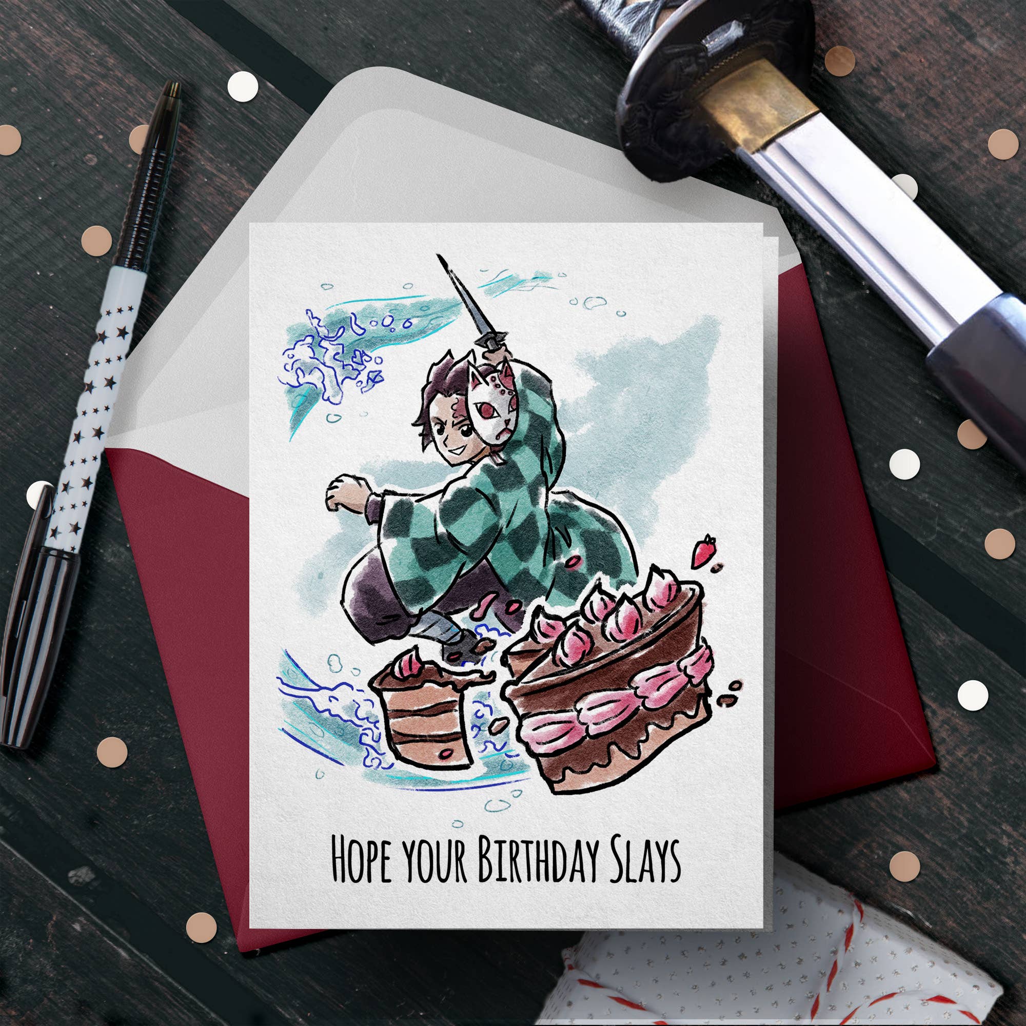 Anime Birthday Card for Brother | Anime Greeting Card | Kanna Inspired –  Audiowave Printing