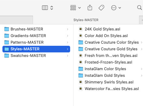 photoshop layer styles organization tip