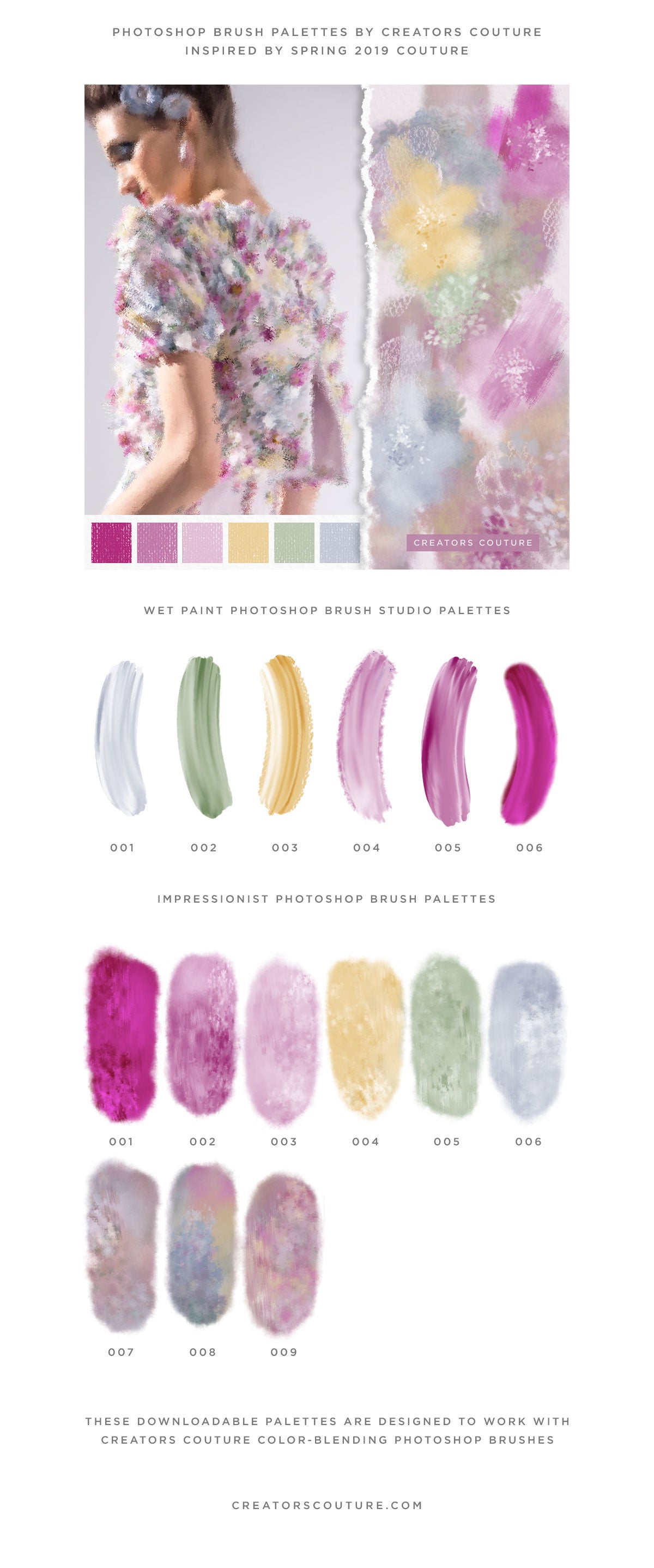 Couture Inspired Photoshop Brush Color Palette – Creators Couture