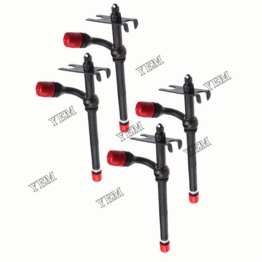 4 PCS Fuel Injector A140828 20673 For Case 450 450B 455B 1845 1845S 480C 580C