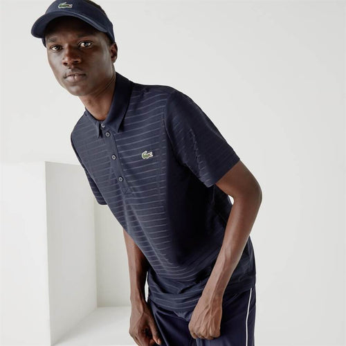 LACOSTE, Polo Resirant Texturé Blanc Homme, Golf Des Marques