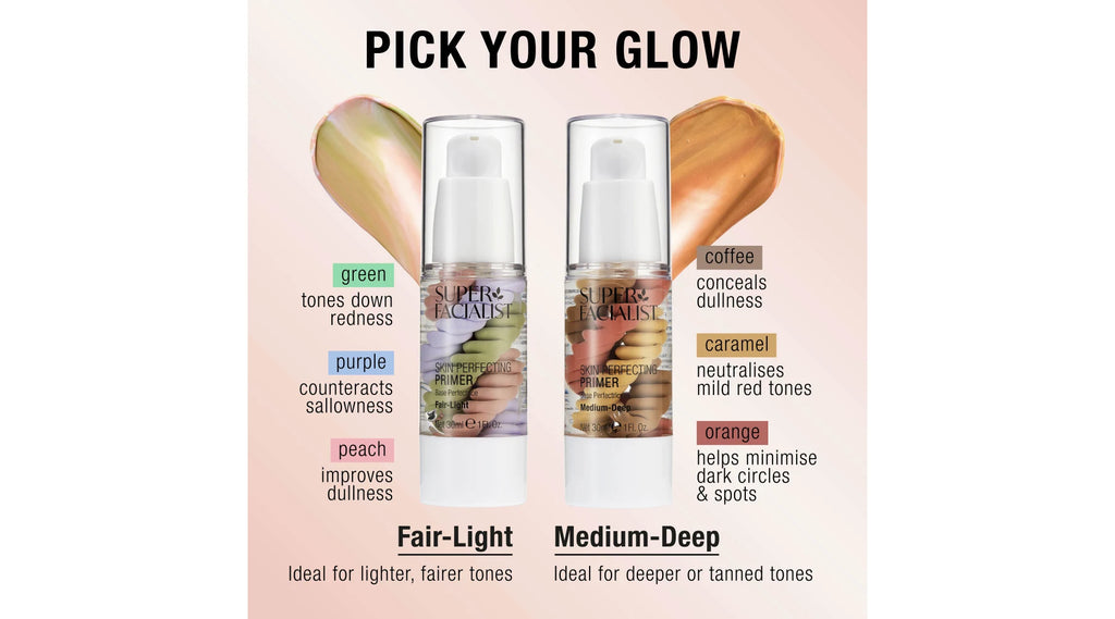 Pick your glow shade comparison graph