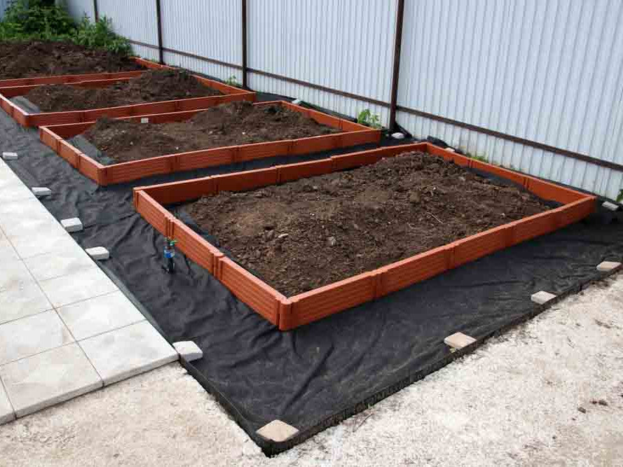 Weed Barrier under Garden Beds